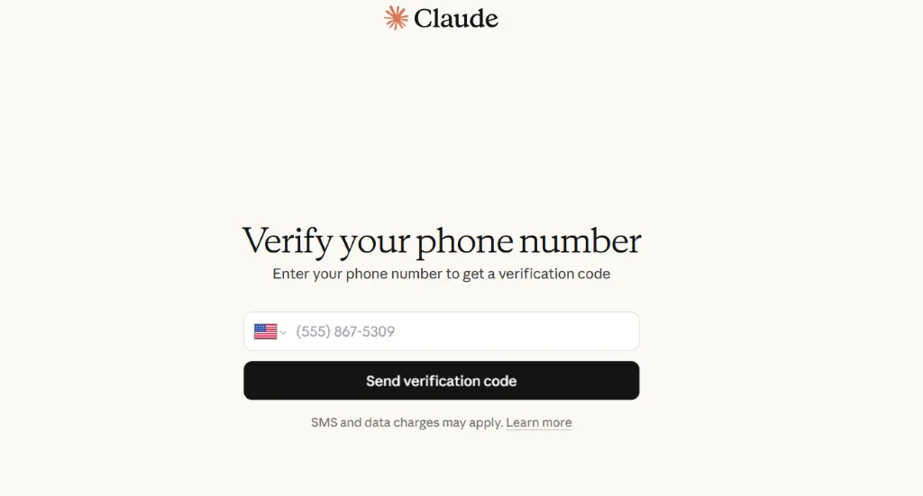 Claude 注册教程:要求输入手机号 Claude 注册教程:要求输入手机号